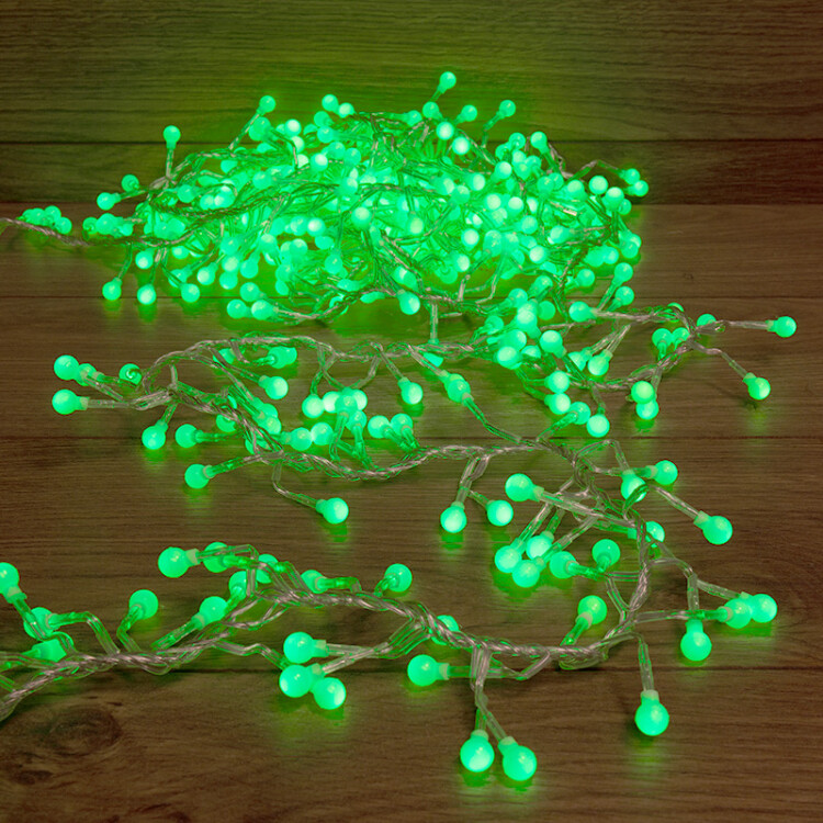 РАСПРОДАЖА Гирлянда "Мишура LED"  3 м  288 диодов, цвет зеленый