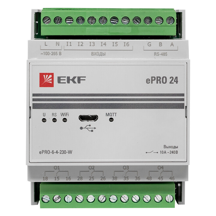 Контроллер базовый ePRO удаленного управления 6вх\4вых 5А 230В WiFi EKF PROxima