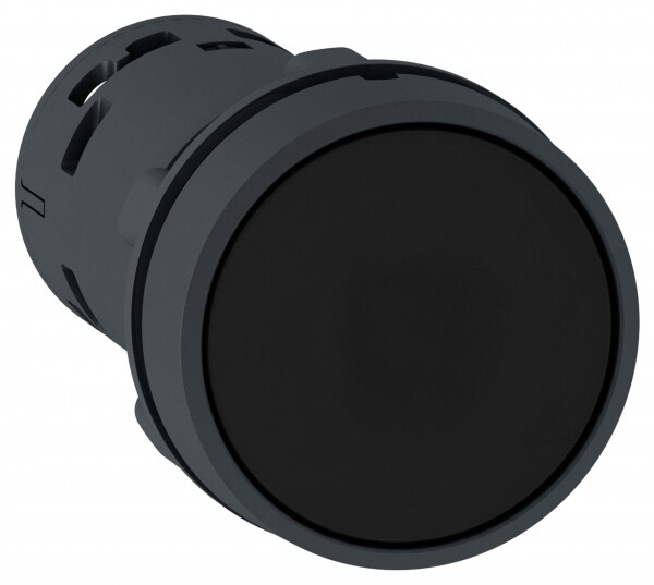 Кнопка черная  (1НО)  с фиксацией