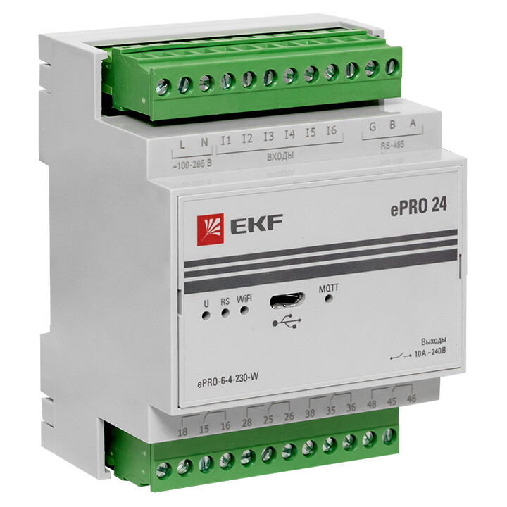 Контроллер базовый ePRO удаленного управления 6вх\4вых 5А 230В WiFi EKF PROxima