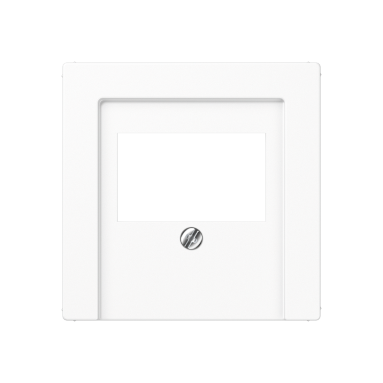 Крышка для ТАЕ и USB розеток, фиксация винтом; дюропласт; белый; A500