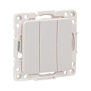 Выключатель 3-кл. 10А белый EKF PROxima Стокгольм-Выключатели, переключатели - купить по низкой цене в интернет-магазине, характеристики, отзывы | АВС-электро