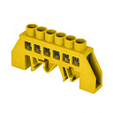 Шина "0" РЕ (8х12мм) 6 отверстий латунь желтый нейлоновый корпус комбинированный EKF PROxima-Шины заземления, нулевые - купить по низкой цене в интернет-магазине, характеристики, отзывы | АВС-электро