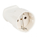 Розетка на кабель 2P+E 16А  белая EKF Simple-Розетки на кабель - купить по низкой цене в интернет-магазине, характеристики, отзывы | АВС-электро