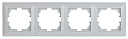 Рамка 4-мест. белый 4-504-01 Solo Intro-Рамки для ЭУИ - купить по низкой цене в интернет-магазине, характеристики, отзывы | АВС-электро