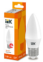Лампа светодиод. (LED) Свеча Е27  7Вт 630лм 3000К 230В матов. IEK-Лампы светодиодные - купить по низкой цене в интернет-магазине, характеристики, отзывы | АВС-электро