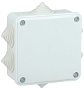 Коробка распаячная КМ для открытой проводки 100х100х45мм IP44 6 вводов белая IEK-Коробки монтажные открытой установки - купить по низкой цене в интернет-магазине, характеристики, отзывы | АВС-электро