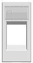 Накладка 1 мод. TF/PC 1 пост серебро Zenit-Розетки компьютерные, телефонные, телевизионные - купить по низкой цене в интернет-магазине, характеристики, отзывы | АВС-электро